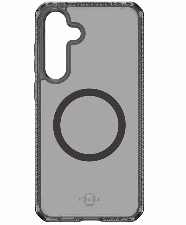 //// ITSKINS | Hybrid_R Vapor Case Compatible w/MagSafe for Samsung Galaxy S25+ - Smoke | 120-9165