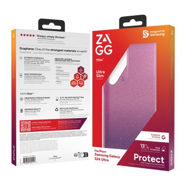ZAGG GEAR4 | Milan Case Samsung Galaxy S24 Ultra - Glitter Pink | 15-12391
