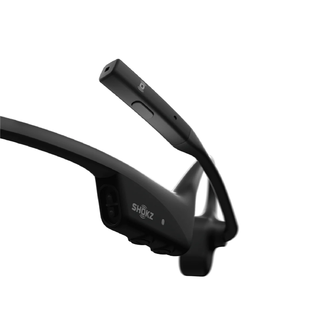 Shokz | OpenComm2 2025 UC with USB-A Dongle Bluetooth Stereo Headset Noise Cancelling Boom Mic with Mute Button Bone Conduction - Cosmic Black | C120-AA-BK-CA-326