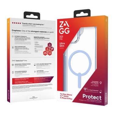 ZAGG GEAR4 | Santa Cruz Snap Case iPhone 15/14 Plus - Blue | 15-11770