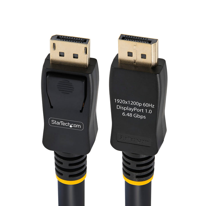 StartTech | DisplayPort to DisplayPort Cable Full HD 50ft - Black | DISPLPORT50L
