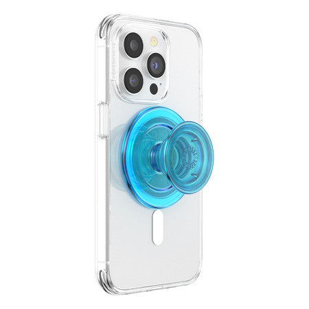 PopSockets | PopGrip For MagSafe - Round - Translucent Electric Blue | 123-0426