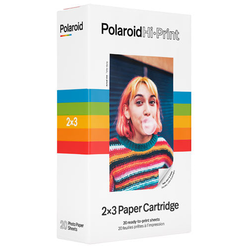 Polaroid | Hi-Print 2x3 Zink Paper Film Cartridge - 20 Pack | PRD006089