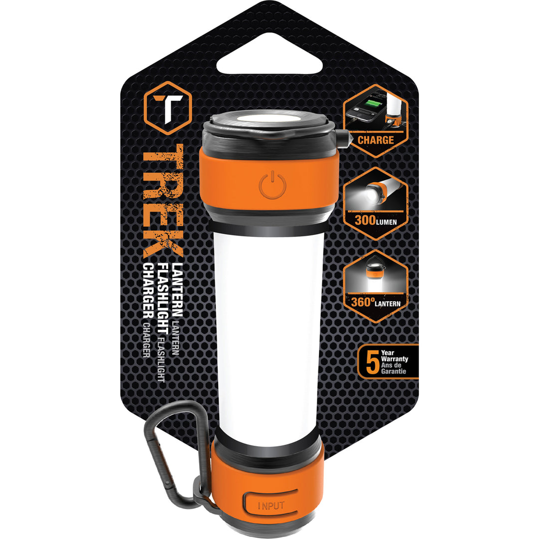 ToughTested | Trek Lantern, 300 Lumens Flashlight 4000 mAh Power Bank | TTPBLL4