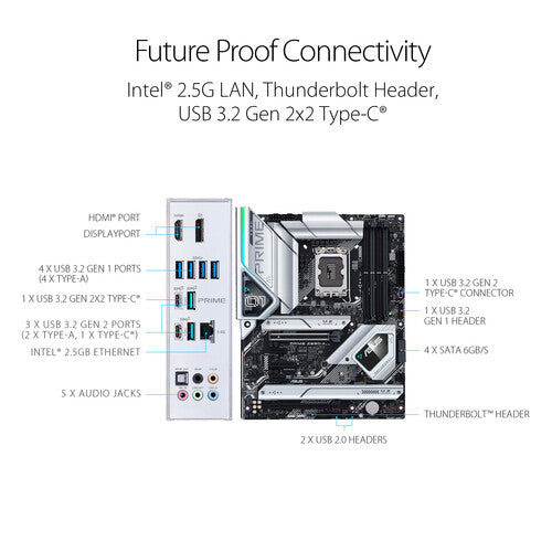 Asus  | Motherboard Z690 LGA1700 Max.128GB DDR5 ATX Retail | PRIME Z690-A