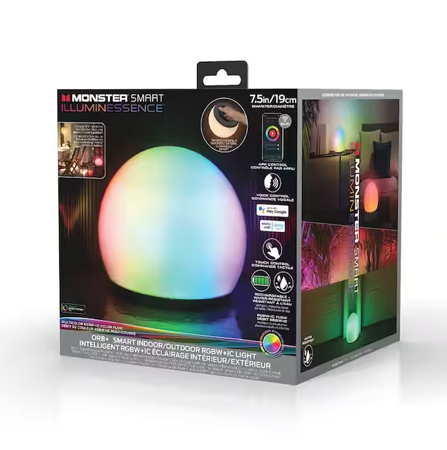 Monster Illuminessence Orb Smart Portable LED Light
