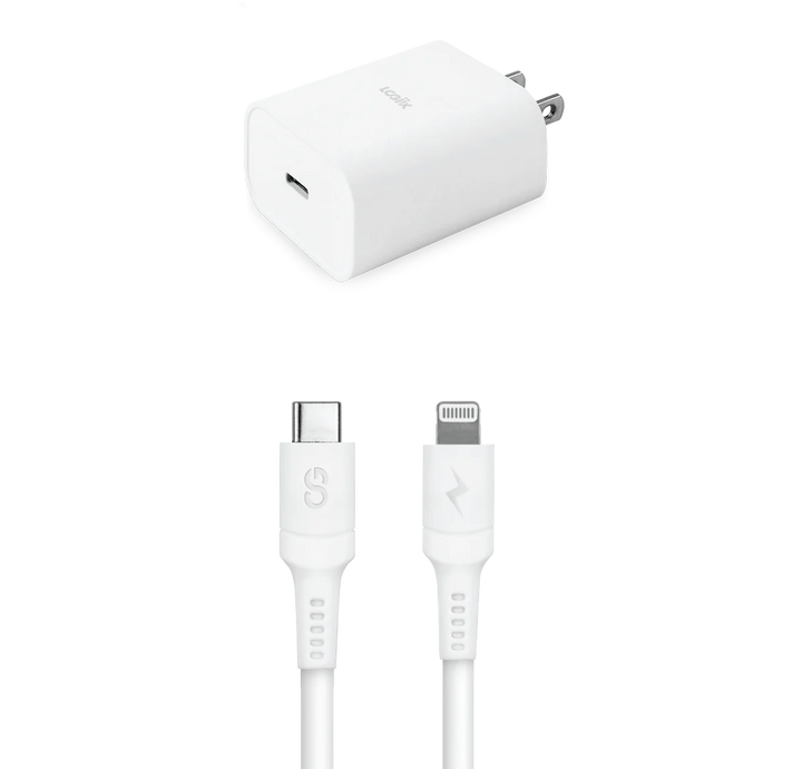 LOGiiX | Essential Charging Kit 20W - White | LGX-13535