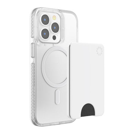 //// PopSockets | PopWallet for MagSafe - Round - White | 123-0428