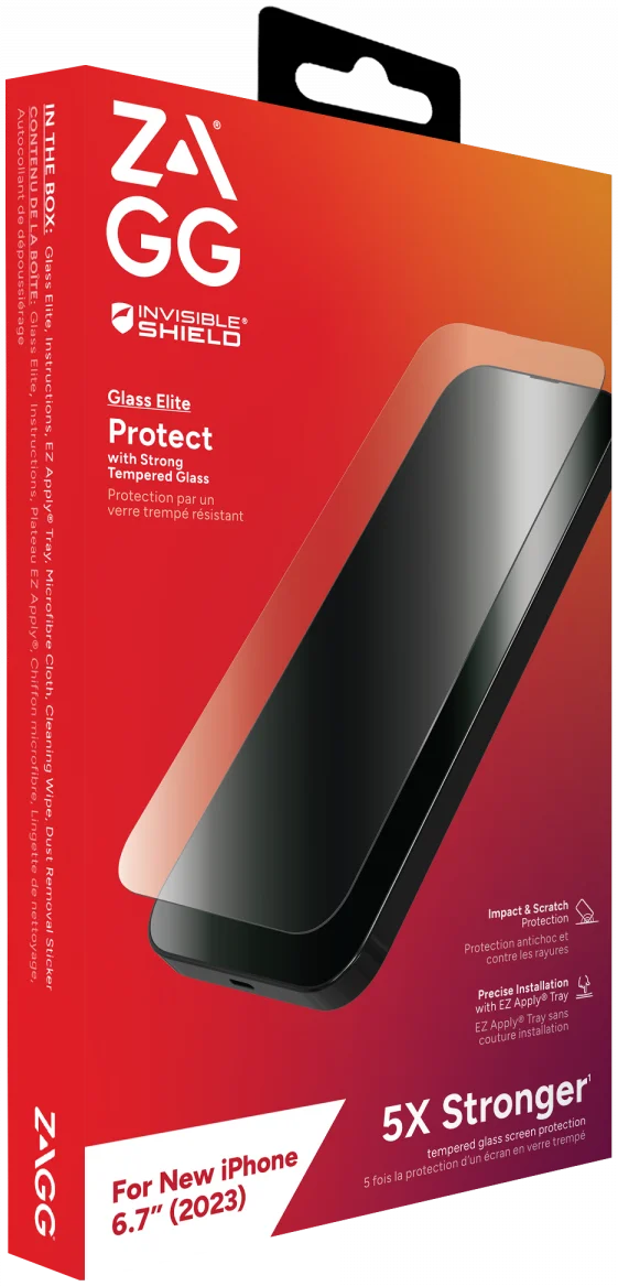 ZAGG | InvisibleShield Glass Elite for iPhone 15 Plus - Clear | IS-200111785