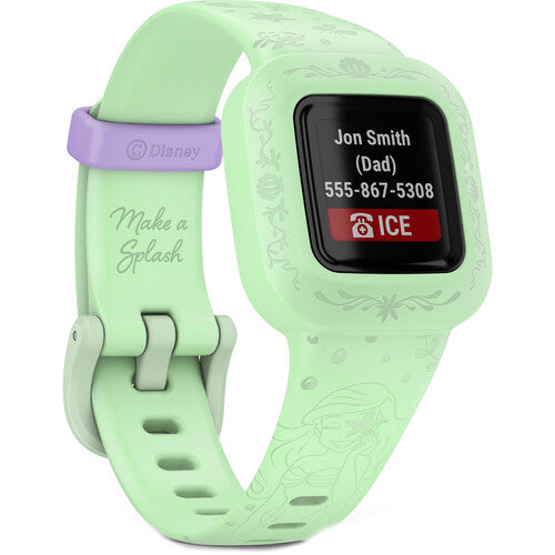 Garmin | Vivofit jr 3 Kids Activity Tracker - Disney Princess The Little Mermaid | 010-02441-33