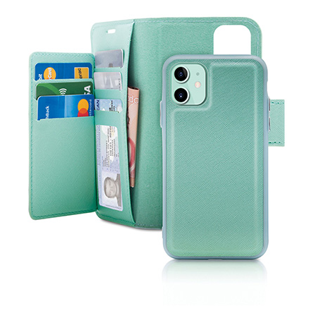 Caseco | iPhone 11 Pro - Sunset Blvd 2-in-1 RFID Blocking Folio Case - Teal/Turquoise | C3506-06