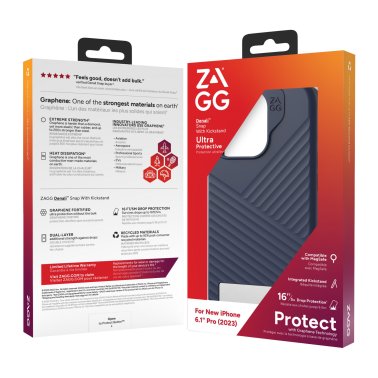 ZAGG GEAR4 | Denali Snap Kickstand Case iPhone 15 Pro - Navy | 15-11668