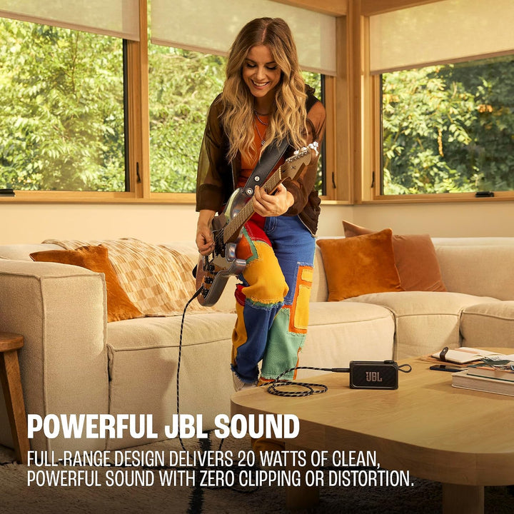 JBL | Bandbox Solo Compact AI-Powered Practice amp & Speaker with Built-in Practice Tools, Big LED Pixel Screen - Black | JBLBANDBOXSOLOAM