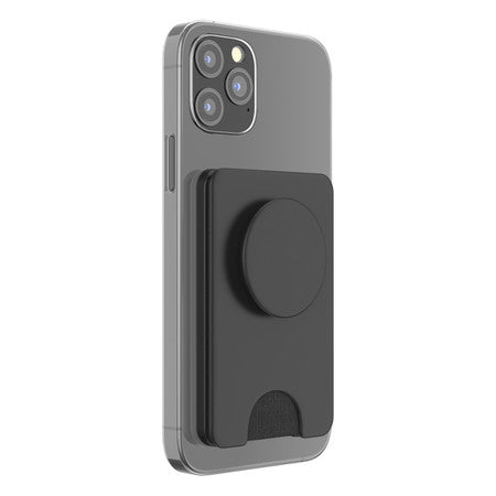 //// PopSockets | PopWallet+ for MagSafe Round - Black | 123-0429
