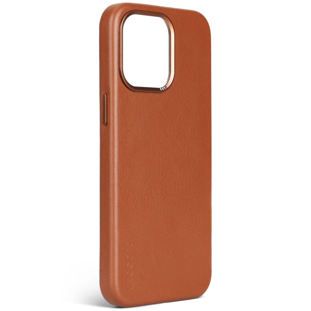 //// Decoded | Leather Backcover for iPhone 15 Pro Max - Tan | DC-D24IPO15PMBC1TN