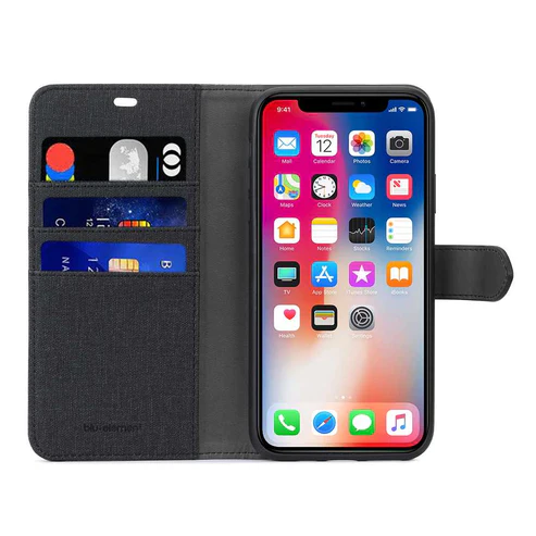 Blu Element | iPhone 11 / XR - 2 in 1 Folio - Black/Black | 120-2153