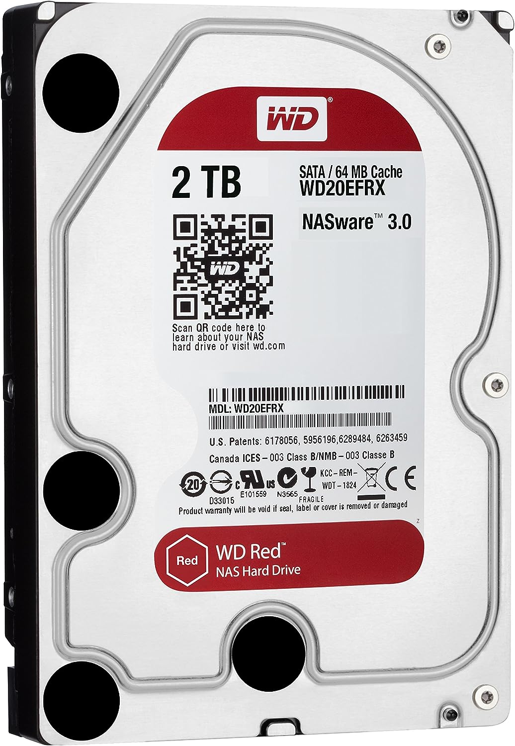 WD RED 2TB SATA 6 GB/S 64MB WD20EFRX