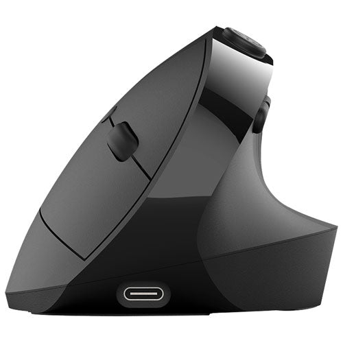 JLab | JBuds Ergonomic Vertical Wireless Mouse - Black 2YR | IFCMJBERGORBLK82