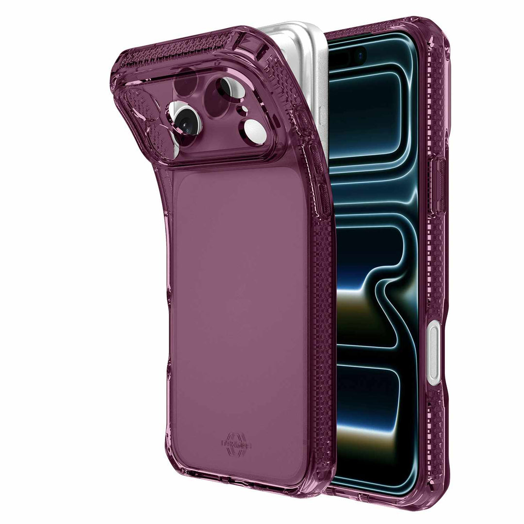 ITSKINS | Spectrum_R Clear Case iPhone 18 Pro /17 Pro - Plum | AP8XSPECMMAH1