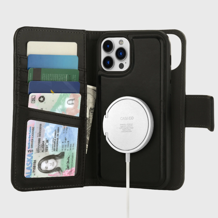 Caseco | Detachable Wallet Case (5th Ave) iPhone 12/ 12 Pro (5 cards) - Black | C3153-01