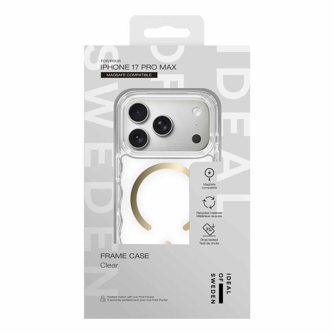 Ideal of Sweden | Frame MagSafe Case for iPhone 17 Pro Max - Clear | IDFRCMSB-I2561P-471