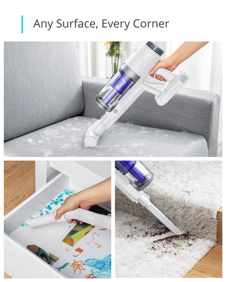Eufy | HomeVac S11 Infinity - Cordless Stick Vacuum - 2x Battery - White | T2501012