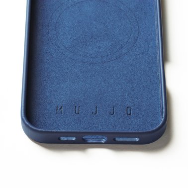 Mujjo | Full Leather w/MagSafe Case iPhone 16 Pro Max - Monaco Blue | 15-13835