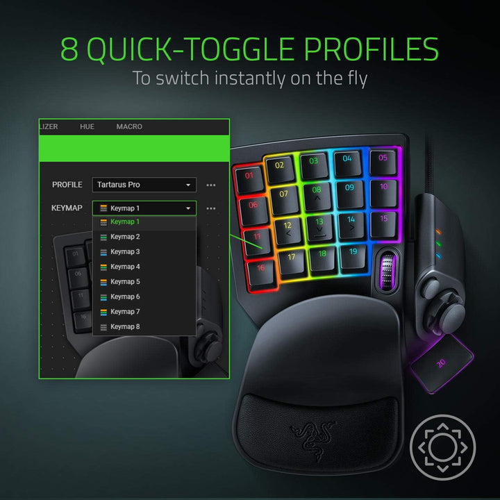 Razer Renewed | Tatarus Pro Optical Gaming Keypad - Black| RZ07-03110100-R3UR | 60 DAYS WARRANTY