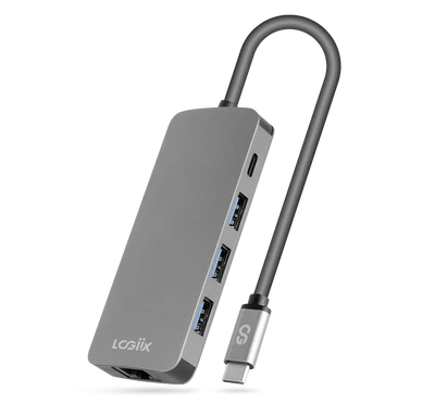 LOGiiX | USB-C Multiport Hub 8-in-1 - Graphite Grey | LGX-13889