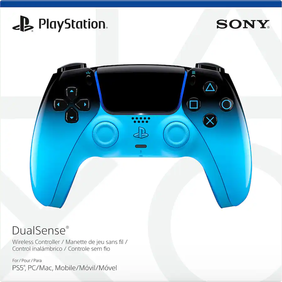 Sony | Interactive Entertainment DualSense Wireless Controller for PS5, PC, Mac & Mobile - Rhythm Blue | 711719021636