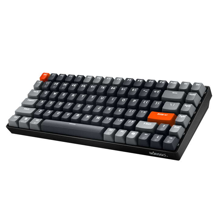Adesso | Illuminated Mechanical VIA Desktop Keyboard With CoPilot Ai Hotkey Wired/Wireless/Bluetooth Multi-OS |  ADD-EASYTOUCH 1000