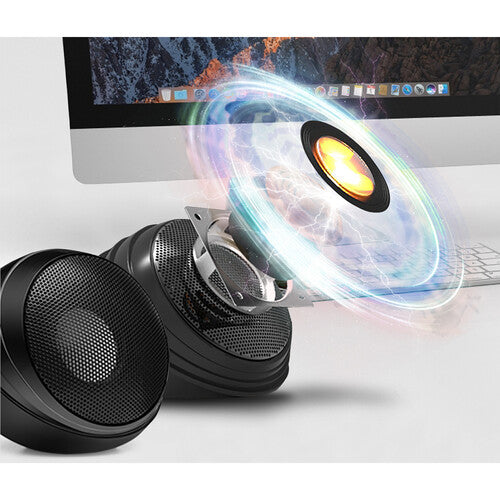 Adesso | Xtream S4 USB-Powered Desktop Speaker 5W x 2 - Black | XTREAM S4