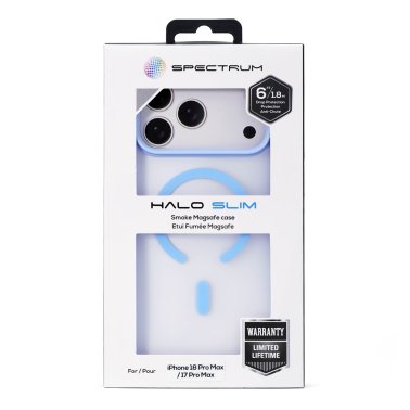 SPECTRUM | Halo Slim MagSafe Case iPhone 18 Pro Max/17 Pro Max - Light Blue Smoke | 18PROMAXLIGHTBLUE