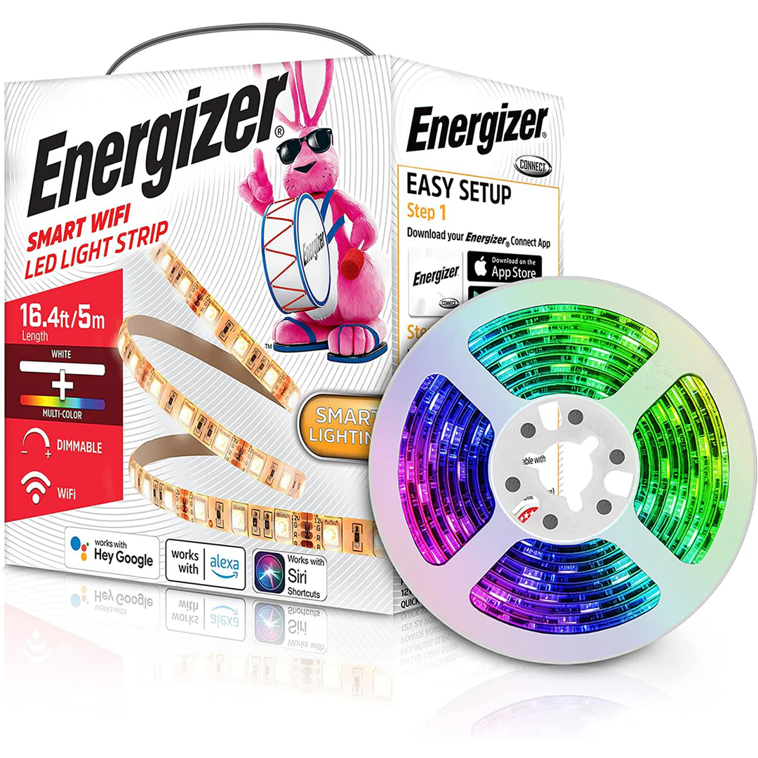 Energizer | Wi-Fi 5M LED Strip - White & Mutli Color | EOS22001WHT