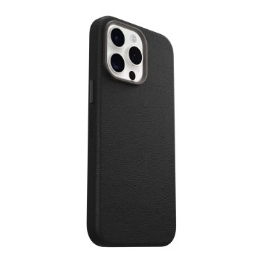 Otterbox | Symmetry Cactus Leather w/MagSafe case iPhone 15 Pro Max  - Black (Noir Ash) | 15-12626