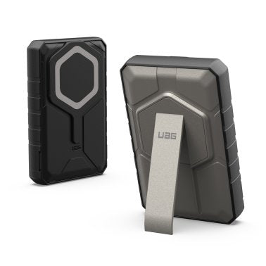 UAG | Rugged Wireless Power Bank + Stand 10,000 mAh - Black & Grey | 9B4411114036