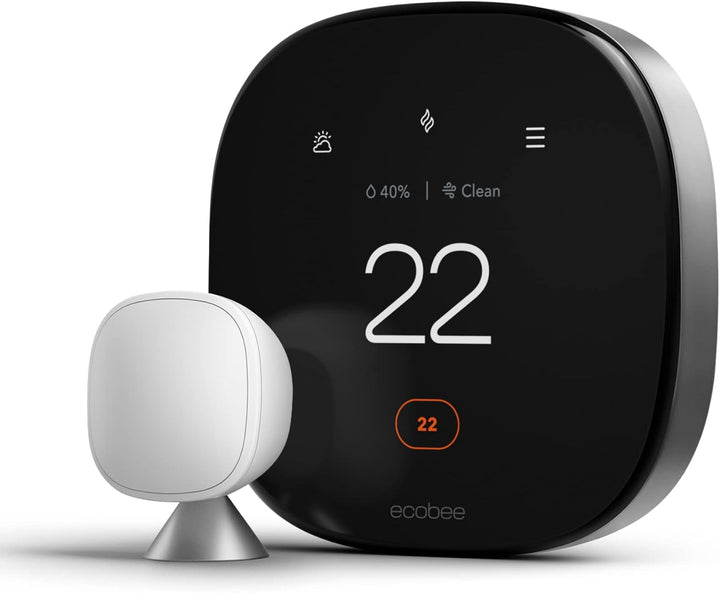 Ecobee | Smart Thermostat Premium Wi-Fi - Black | EB-STATE6C-01