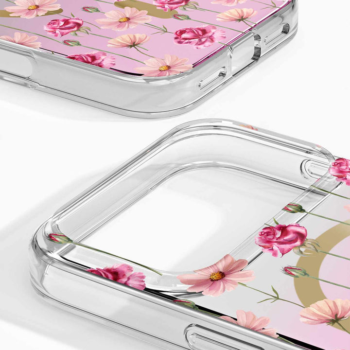 Ideal of Sweden | Mirror MagSafe Case for iPhone 18 Pro/17 Pro - Rose Blush Floral | IDMRCMSI2661P603