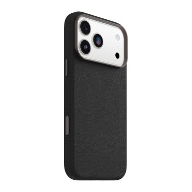 OtterBox | Symmetry Cactus Leather iPhone 17 Pro Max w/MagSafe + Camera Control Case - Noir - Ash | 77-99060