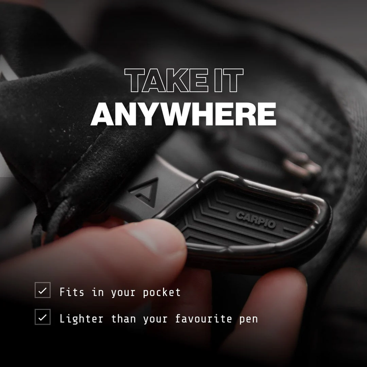 DeltaHub | Carpio 2.0 Mouse Wrist Pad Right - Large Black | CR-L-BL-R