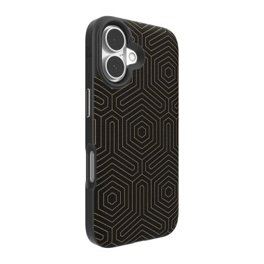 ZAGG | London Graphene Snap Case iPhone 16 - Black Hexagon | 15-13393