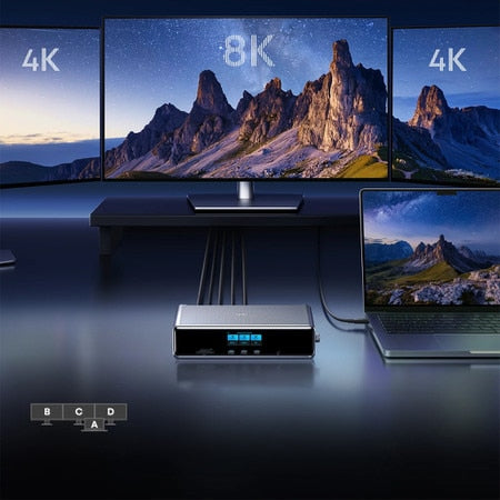 Anker | Prime Docking Station with 14-Port Triple Smart Display 140W Max Gray | A83B31A1