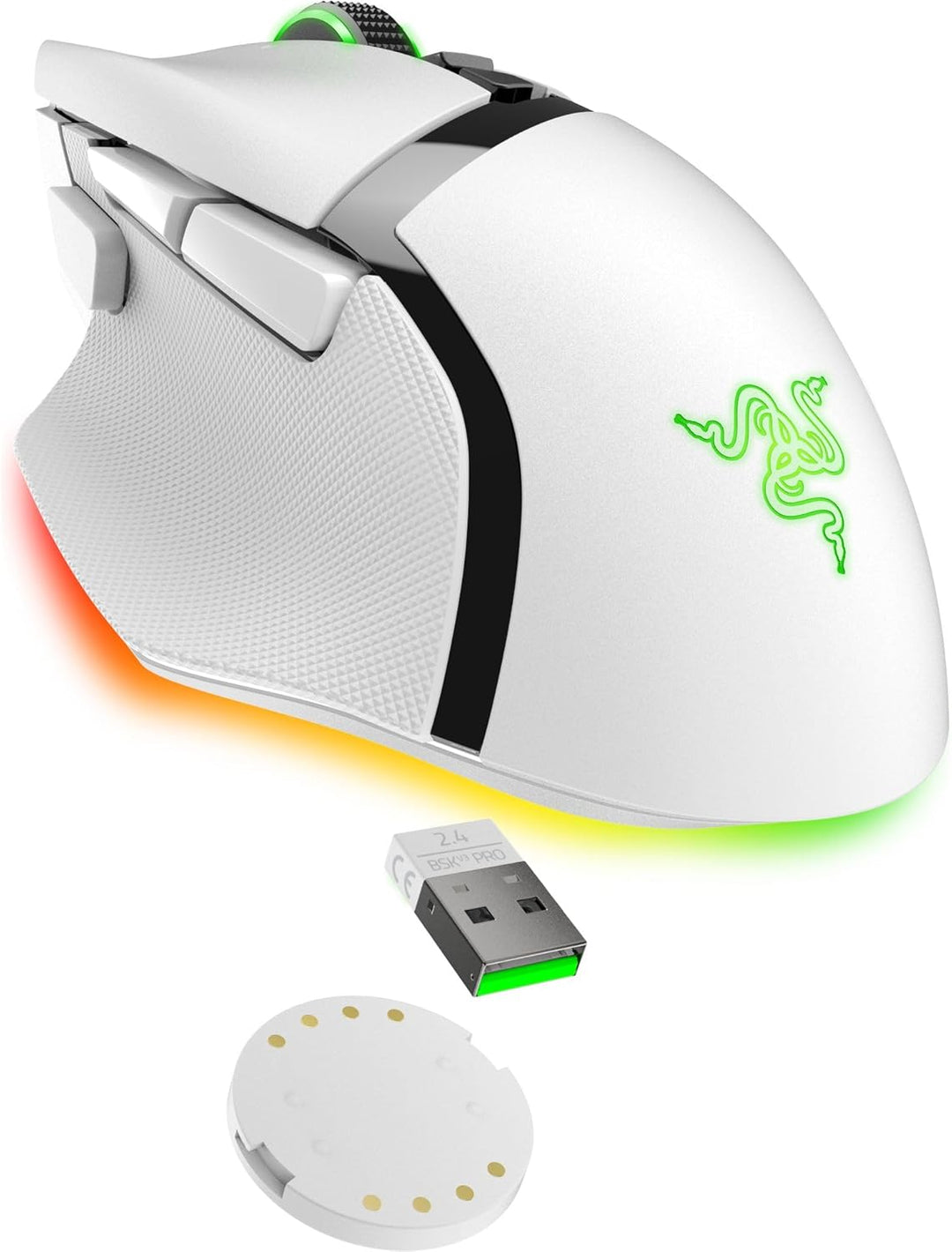 Razer Renewed | Basilisk V3 X HyperSpeed Gaming Mouse - White | RZ01-04870300-R3UR | 60 DAYS WARRANTY