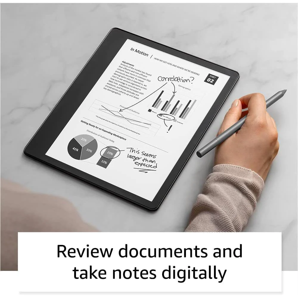 Amazon | Kindle Scribe 16GB 10.2" Digital eReader with Touchscreen & Basic Pen - Tungsten | B09BS5XWNS