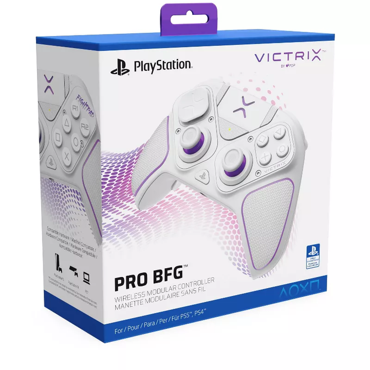 PlayStation | Victrix Pro BFG Wireless Gaming Controller for PS5 / PS4 / PC - White | 052-002-WH