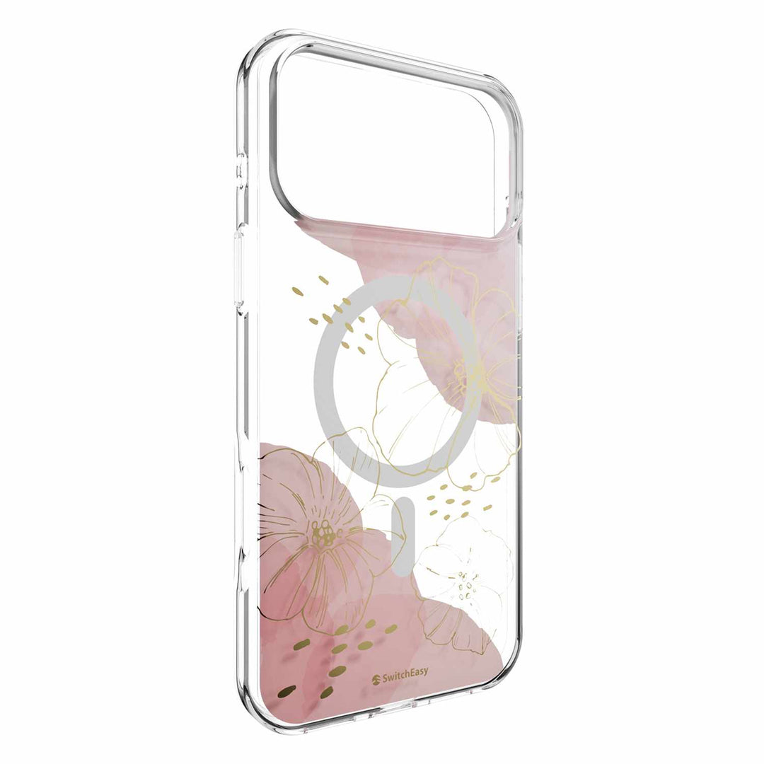 SwitchEasy | Fleur M3D Patterned Protective iPhone 18 Pro Max /17 Pro Max Case - Fleur /Gold | SPH8PM268GL26