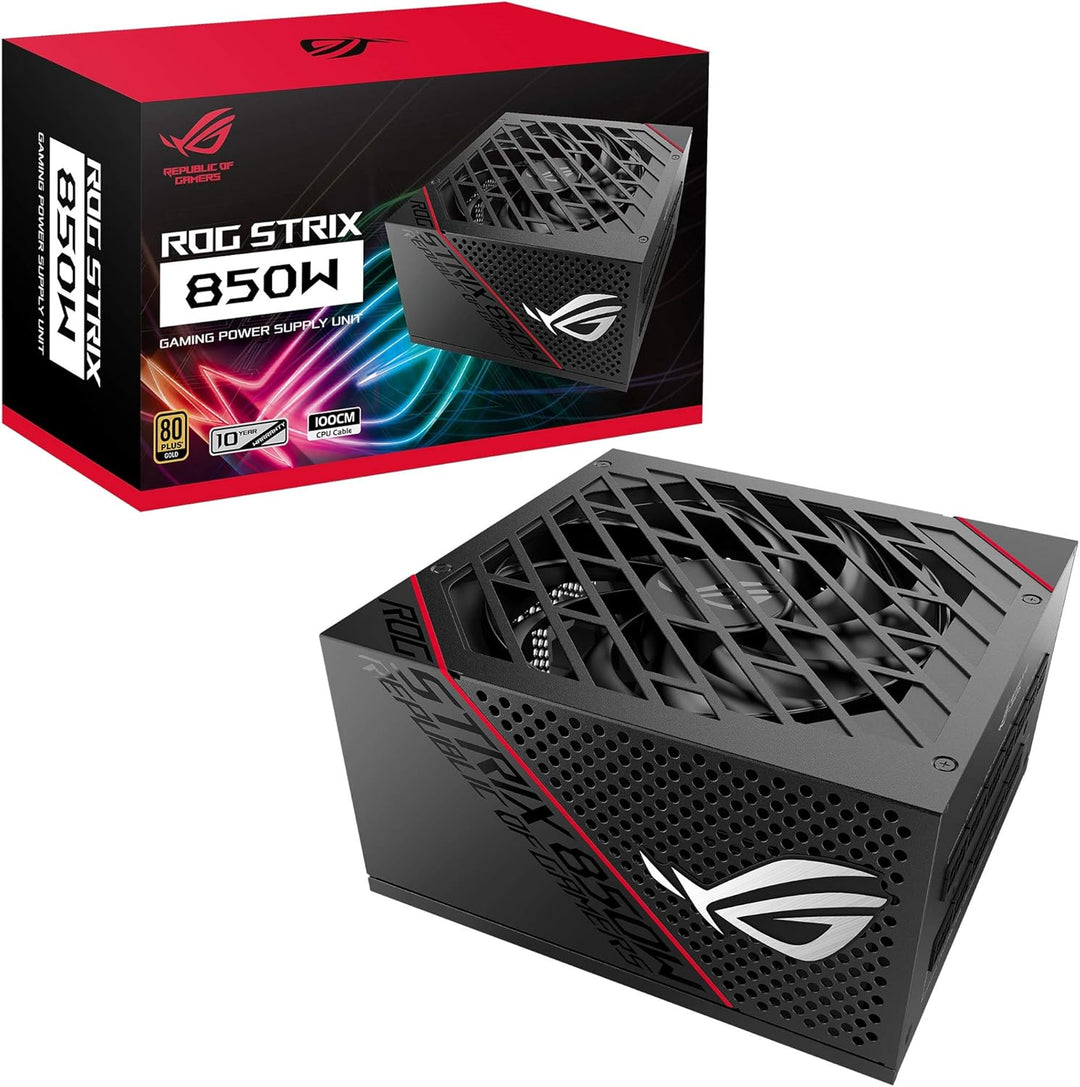 ASUS | Power Supply Fully Modular 850W, 80 Plus Gold | ROG-STRIX-850G