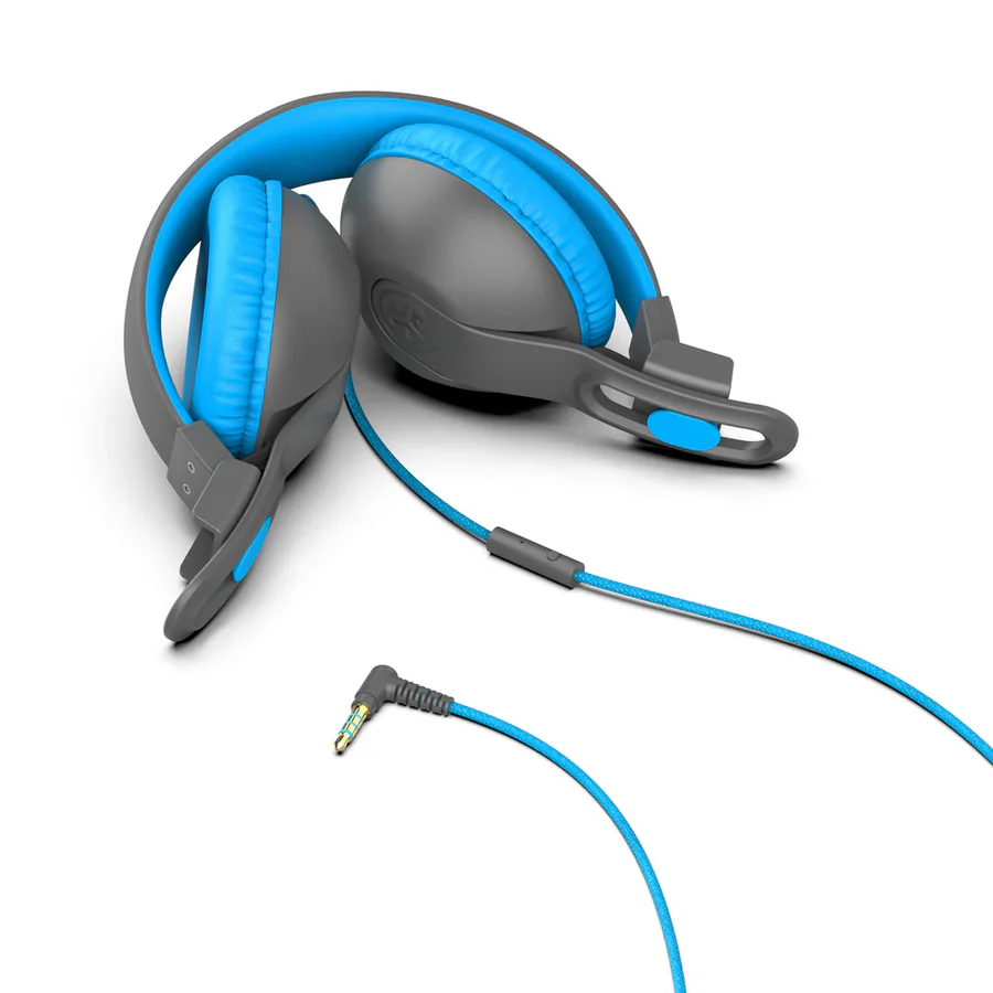 JLAB | JBuddies Studio 2 Wired Headphones- Blue /Gray | IFCHKSTU2RGRYBLU122