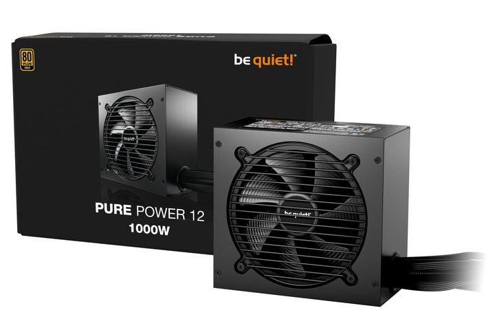 be quiet | Power Supply Pure Power 12 1000W (ATX3.1/ ATX3.0 Compatible) 80 PLUS GOLD Certified Non-Modular ATX 12V