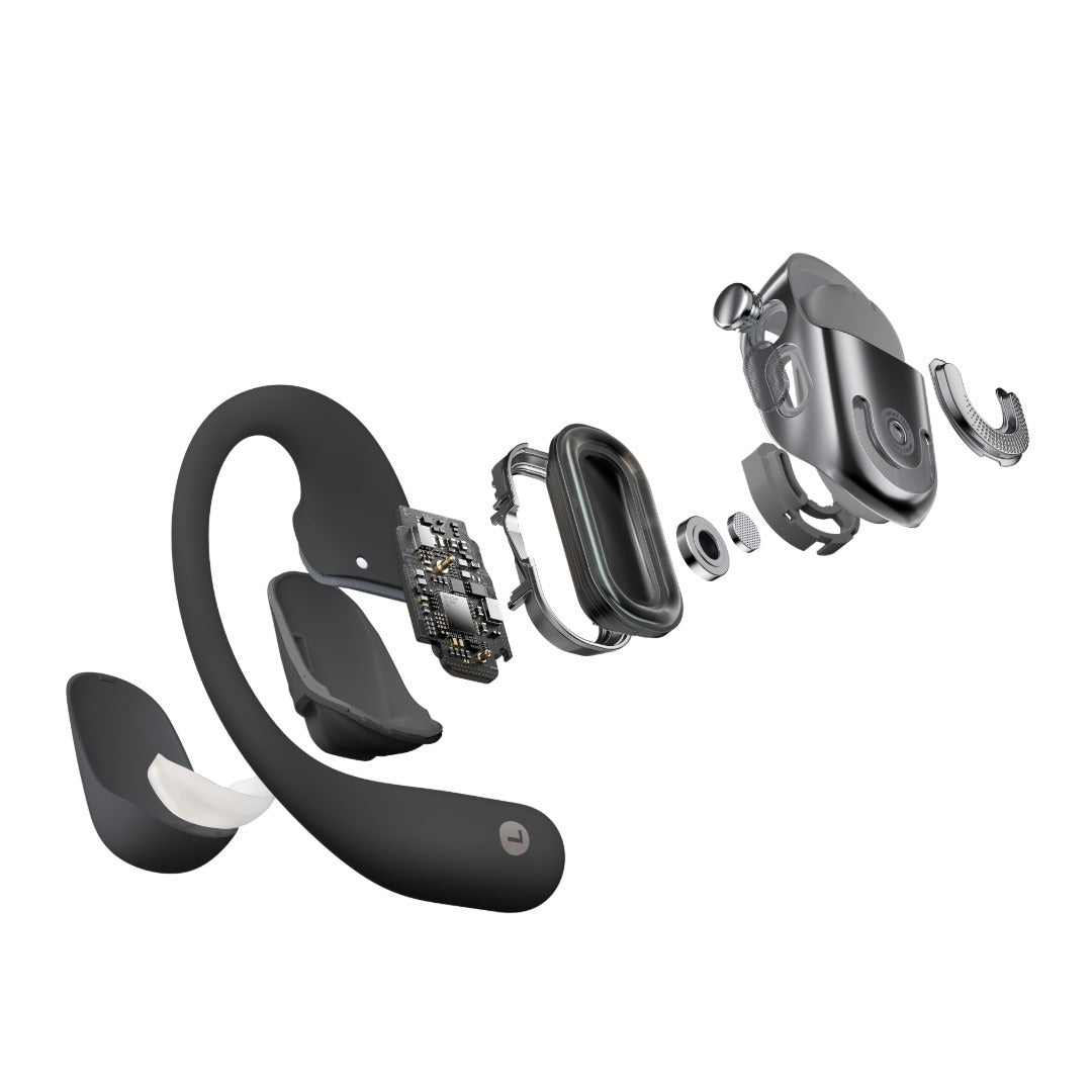 Shokz | OpenFit 2+ Open-Ear True Wireless Earbuds CA - Black | T921-ST-BK-CA-326